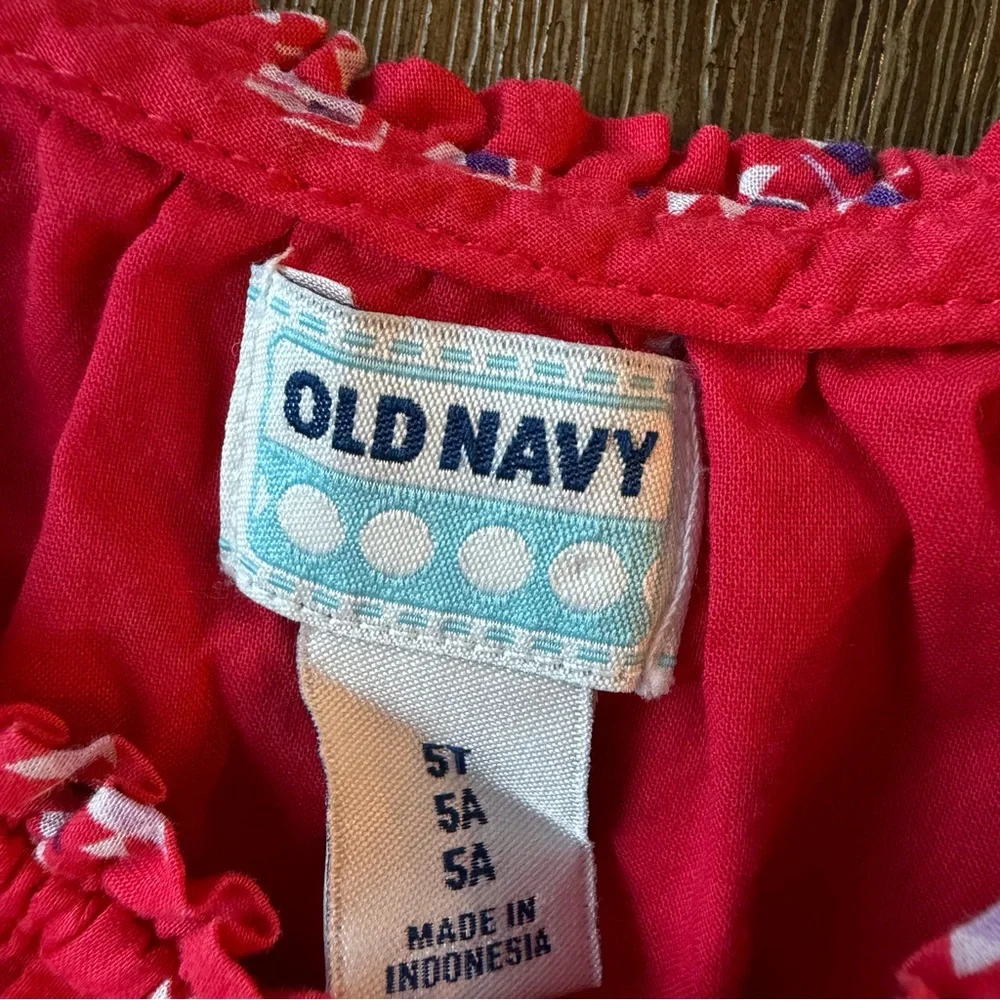 3/27$ Old Navy Toddler Kids Red Dress size 5T - Picture 2 of 5